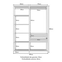 Ver imagem 5 de Guarda-roupa Closet Modulado Arizona 6 Gavetas 405cm Multimóveis Mp4785 Branco