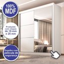 Ver imagem 7 de Guarda Roupa Casal 2 Portas 6 Gavetas 100% MDF Coliseu Branco
