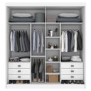 Ver imagem 6 de Guarda Roupa Casal 2 Portas 6 Gavetas 100% Mdf Coliseu