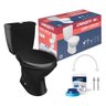 Bacia Sanit Lorenzetti Kit Bacia+caixa+paraf Way Preta 7720018 - 1