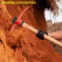 Ver imagem 3 de Picareta Pá e Ponta Cabo Madeira Encerado Cunha Polietileno Minasul