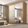 Guarda Roupa Casal 2 Portas 6 Gavetas 100% MDF Coliseu - 2