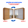 Guarda Roupa Casal 2 Portas 6 Gavetas 100% Mdf Coliseu - 5