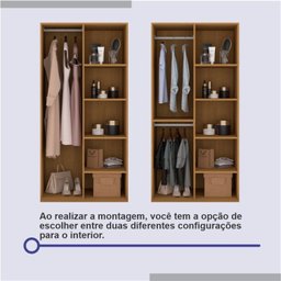 Guarda Roupa Casal 2 Portas 6 Gavetas 100% MDF Coliseu - 11