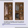 Guarda Roupa Casal 2 Portas 6 Gavetas 100% MDF Coliseu - 11
