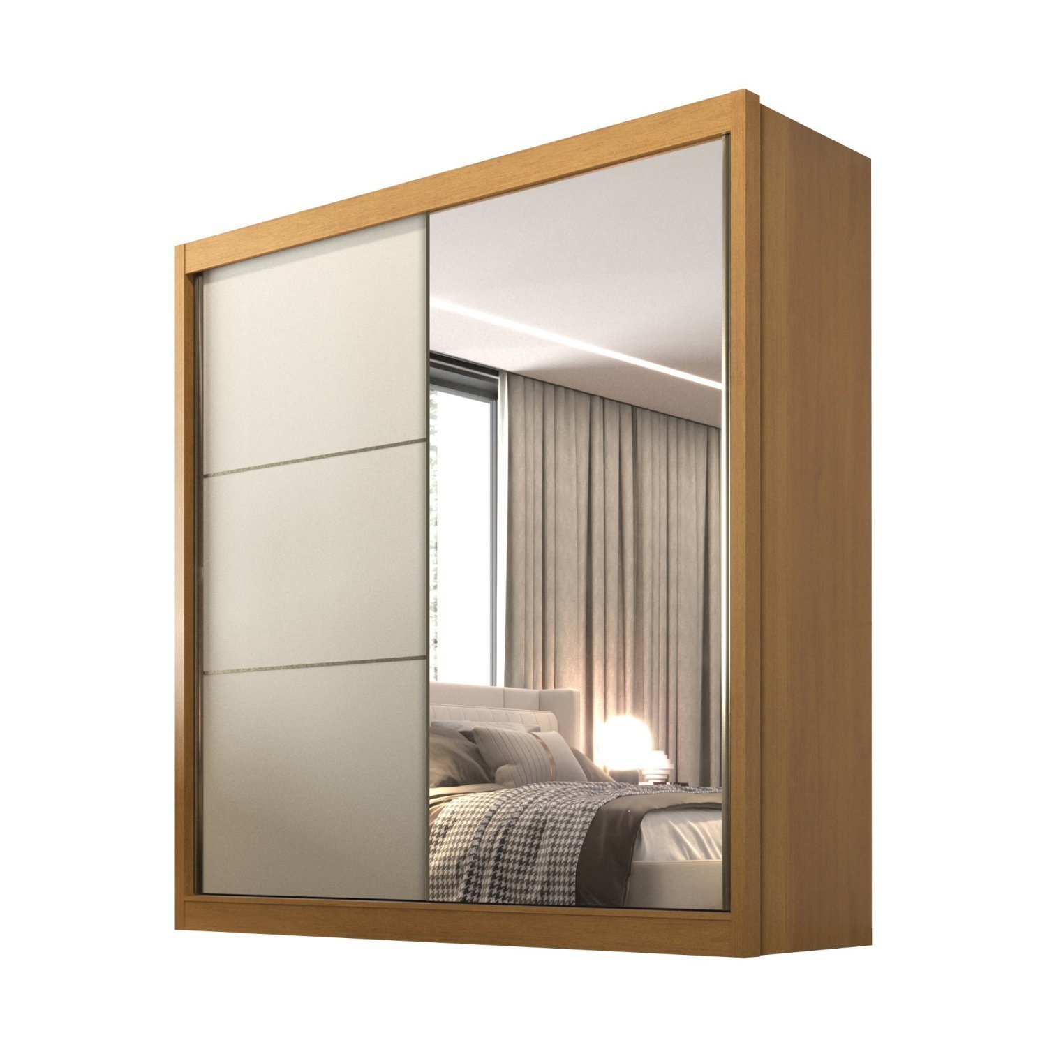 Guarda Roupa Casal 2 Portas 6 Gavetas 100% MDF Coliseu - 4