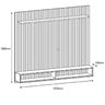 Painel para TV até 70 Polegadas 220cm Turin - 3
