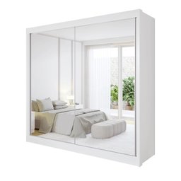 Guarda Roupa Casal MDF 2 Portas com Espelho 6 Gavetas California - 3 Guarda Roupa Casal MDF 2 Portas com Espelho 6 Gavetas California - 3