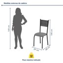 Ver imagem 4 de Conjunto Sala de Jantar 4 Cadeiras Madeira Mariana Prata/Freijó