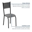 Ver imagem 6 de Conjunto Sala de Jantar 4 Cadeiras Madeira Mariana Prata/Freijó