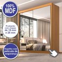 Ver imagem 7 de Guarda Roupa Casal MDF 2 Portas com Espelho 6 Gavetas California