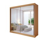 Ver imagem 3 de Guarda Roupa Casal MDF 2 Portas com Espelho 6 Gavetas California