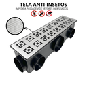 Ver imagem 7 de Ralo Linear 15x50 Anti Escorpião Inox 304 Dubai 11 Saídas