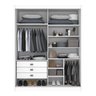 Guarda Roupa Casal 2 Portas 3 Gavetas com Espelho 100% Mdf Grécia - 3