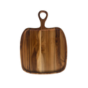 Ver imagem 1 de Tábua de Servir Orgânica com Cabo - Madeira de Teca 47x35x2cm