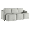Ver mais imagens de Sofá Cama Modulado Retrátil e Reclinável Decorativo Varsóvia 246cm Linho Cinza G33 - Gran Belo