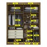 Guarda Roupa Casal 2 Portas 3 Gavetas com Espelho 100% Mdf Grécia - 9