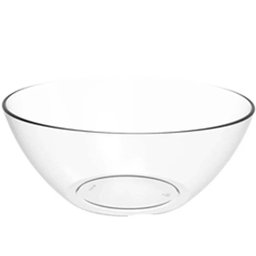 24 Tigelas 2,3l Transparente Travessa Redonda Servir Salada Sobremesa Crippa - 2