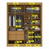Guarda Roupa Casal 2 Portas 3 Gavetas com Espelho 100% Mdf Grécia - 8