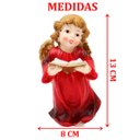 Ver imagem 6 de Enfeite Anjo Vermelho Anjinho com Livro em Resina Natal 13cm