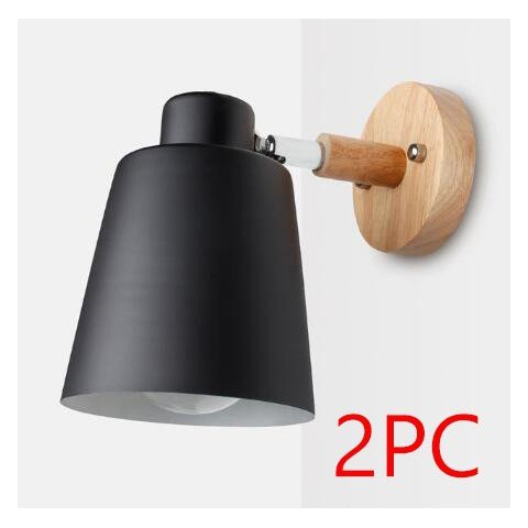 Arandela Luminária de parede com interruptor, arandela moderna nórdica para quarto, macarrão, 6 core