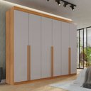 Ver imagem 1 de Guarda-roupa Casal 6 Portas 8 Gavetas Florianópolis 100% MDF 