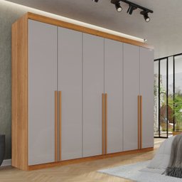 Guarda-roupa Casal 6 Portas 8 Gavetas Florianópolis 100% MDF  - 1