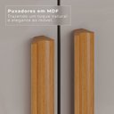 Ver imagem 6 de Guarda-Roupa Casal 6 Portas 8 Gavetas Florianópolis 100% MDF Marrom/Cinamomo/Off White