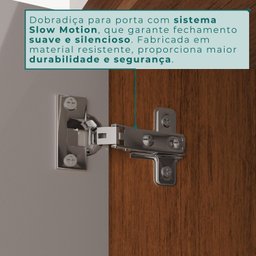Guarda-roupa Casal 6 Portas 8 Gavetas Florianópolis 100% MDF  - 10
