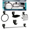 Kit Banheiro Lorenzetti 05 Peças Quadra Black com Acessórios - 2