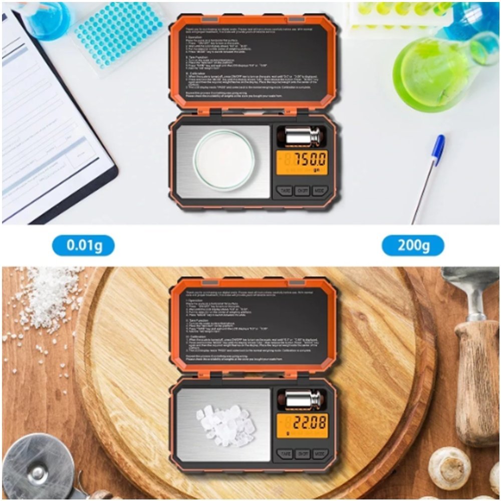 Balança Portátil com Unidades de Medida - 200g/0,01g - 3