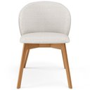 Ver imagem 7 de Kit 02 Cadeiras de Jantar e Estar Living Estofada Mia L02 Bouclê Cru - Lyam Decor