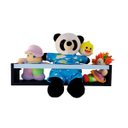 Ver imagem 5 de Prateleira para Livros Infantis Nicho Organizador Pelúcia Quarto de Criança Mdf Preto 55 Cm:azul Cla