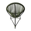 Ver imagem 3 de Cadeira Acapulco Jardim em Corda Naútica Base Alumínio - Verde Musgo