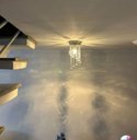 Ver imagem 4 de Lustre para Sala Quarto de Cristal Legítimo K9 Espiral Redondo 30 Cm Alt Soquete E27 - Transparente