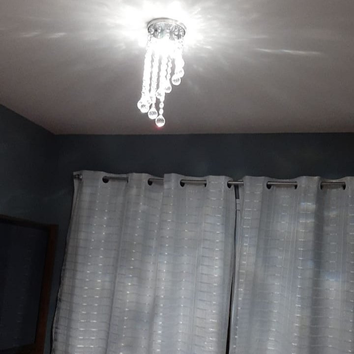 Lustre para Sala Quarto de Cristal Legítimo K9 Espiral Redondo 30 Cm Alt Soquete E27 - Transparente - 3