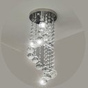 Ver imagem 1 de Lustre para Sala Quarto de Cristal Legítimo K9 Espiral Redondo 30 Cm Alt Soquete E27 - Transparente