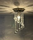 Ver imagem 5 de Lustre para Sala Quarto de Cristal Legítimo K9 Espiral Redondo 30 Cm Alt Soquete E27 - Transparente