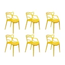 Ver imagem 1 de Kit 6 Cadeiras Allegra Amarela