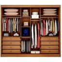 Ver imagem 3 de Guarda Roupa Casal Linea 6 Portas 8 Gavetas com Espelho Cinamomo Fendi - Novo Horizonte