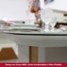 Mesa de Jantar 160x90cm Tampo Vidro/MDF Canto Arredondado Epic - 5