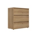 Ver mais imagens de Cômoda para Quarto 3 Gavetas 90x92cm Condessa Yescasa Marrom/Capuccino