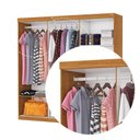 Ver imagem 3 de Guarda-Roupa Solteiro com Espelhos 6 Portas e 2 Gavetas 153cm Multimóveis CR35563 Madeirado