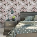 Ver imagem 2 de Papel de Parede Floral Rosa em Pintura a Óleo - 3,00x0,50m