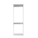 Ver imagem 2 de Closet Aberto 60cm MDP com 2 Cabideiros e Prateleira Branco - Prodecor