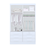 Guarda Roupa Casal 2 Portas 6 Gavetas com Espelho Atlanta - 5