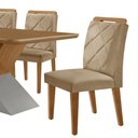 Ver mais imagens de Mesa para Sala de Jantar Aster 180cm Mdf Tampo Laminado Canto Copo e 6 Cadeiras Melissa