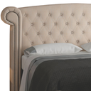 Ver imagem 6 de Cabeceira Cama Box King Estofada Valência para Quarto em Linho Bege Claro - Larbelle