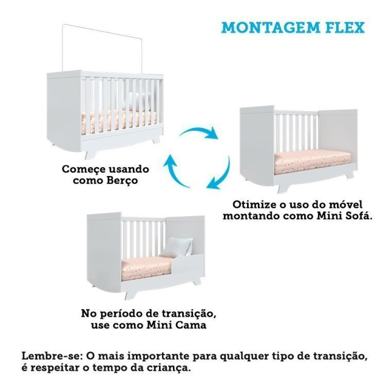 Quarto de Bebê Cômoda Guarda Roupa com Janelas Losango e Berço Americano Cocada - 8