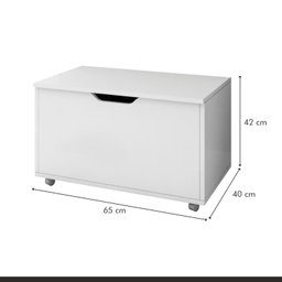 Baú Organizador MDF com Rodízios Lua - 3